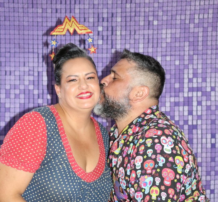 Manu Barros em momento de carinho familiar